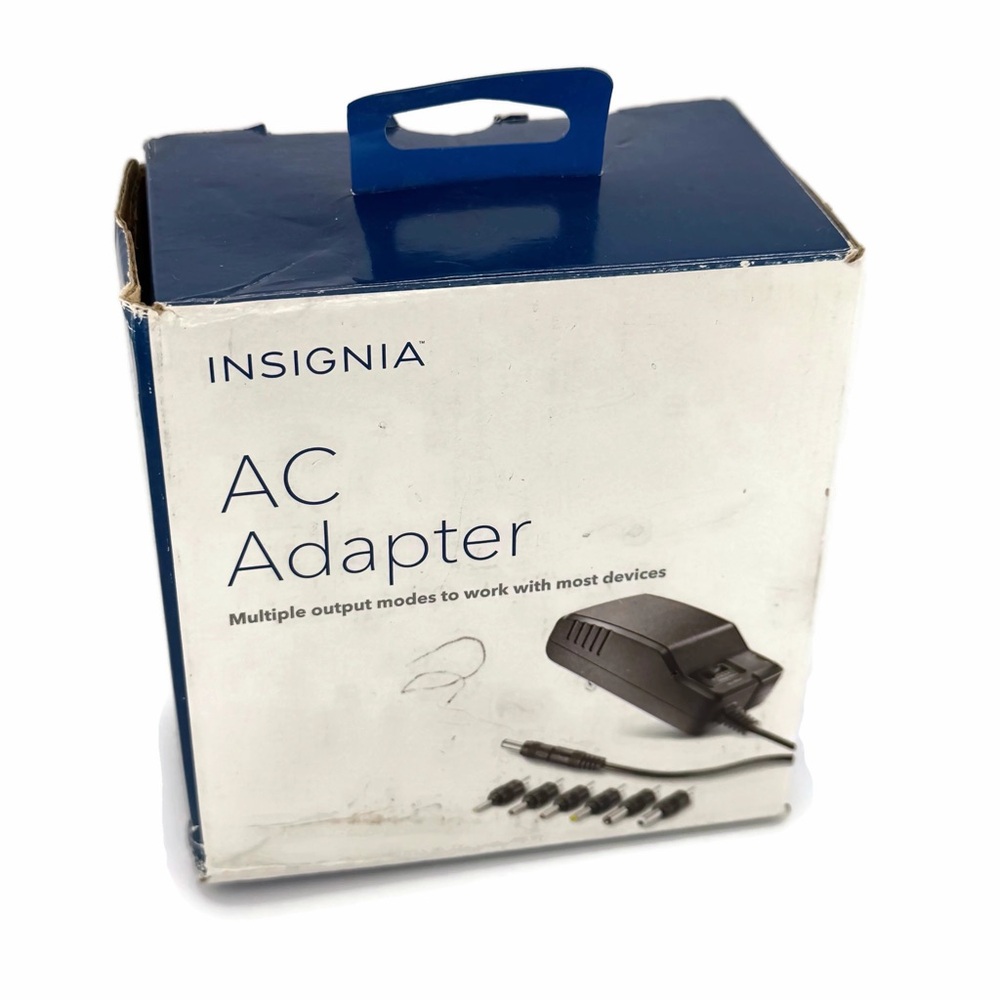 Universal 120V AC to 3-12V DC Adjustable Power Adapter (Gray)